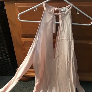 Tobi | NWT light pink cut out blouse
